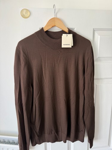 Sandro men brown 100 - men’s, wool