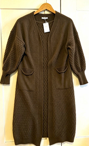 Chocolate‑Brown Long Kni