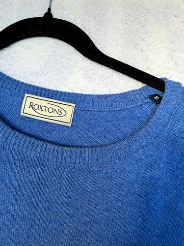 Roxtons blue lambswool - blue, knit