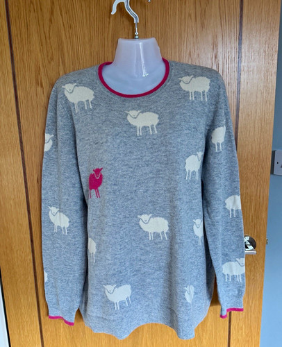 Woolovers grey knit crew - woolovers,