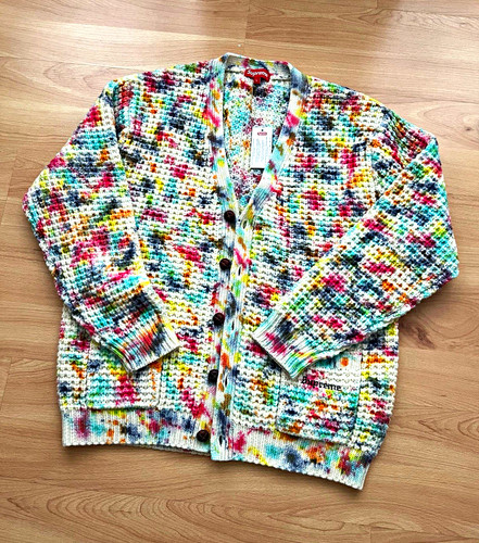 Supreme waffle knit cardigan