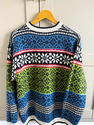 Unisex fair isle wool jumper - unisex,