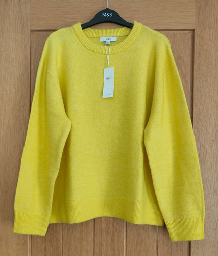 Crew neck jumper with - m&s,
