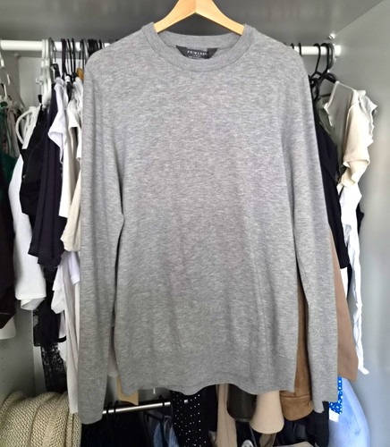 Primark men grey crew neck - men's,