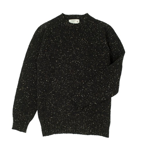 Merino wool donegal crew neck - merino,