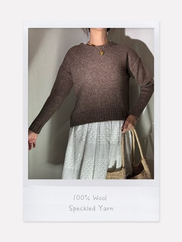 100 wool melange crewneck - 100%,