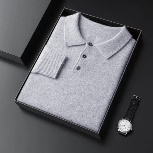 Men wool sweater collar - sweater,