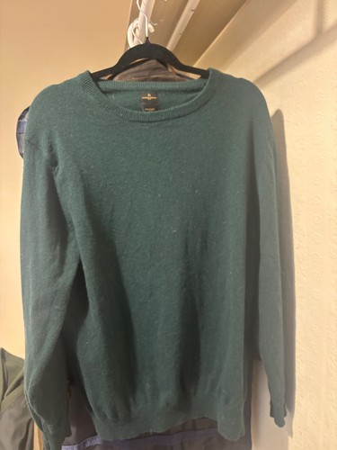 Men green woollen jumper - men’s,