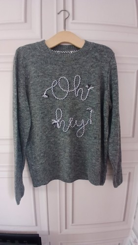 Grey women knit sweater - grey,
