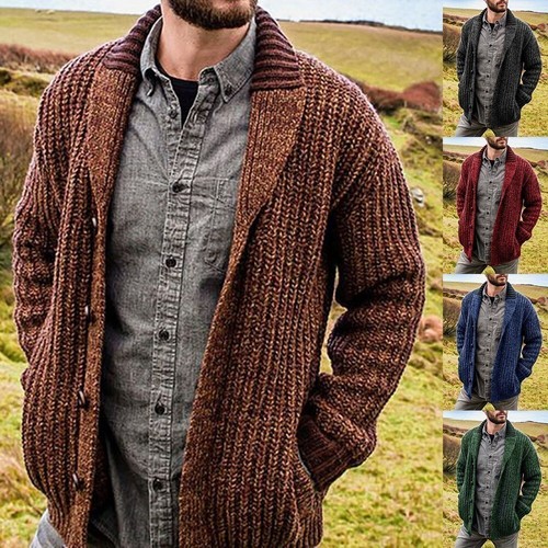 Hot winter mens warm cardigan - winter,