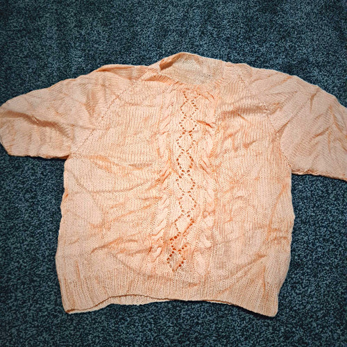 Women peach cable knit - women’s, cable-knit