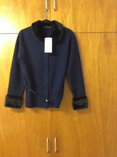 Zara women navy wool cardigan - zara,