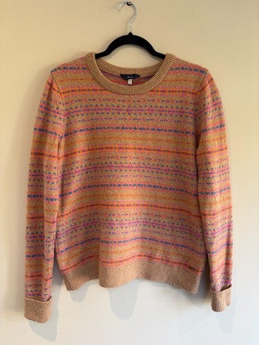 Joules brown striped fair isle - joules,
