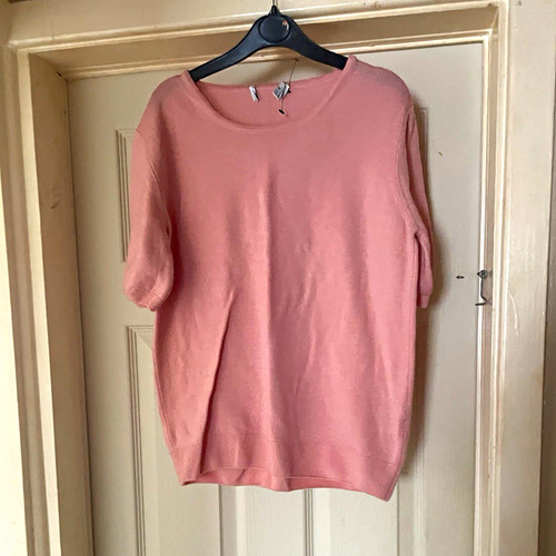 Women pink knit - pink, crew