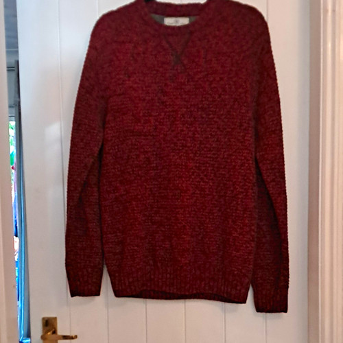 Next men jumper red knit - men’s,