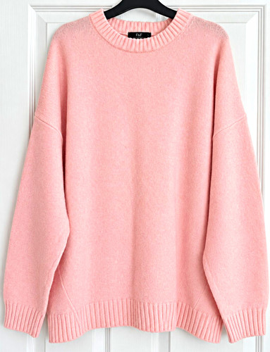 Pink knit crew neck - knit,