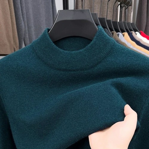 Half turtleneck knitwear - half,