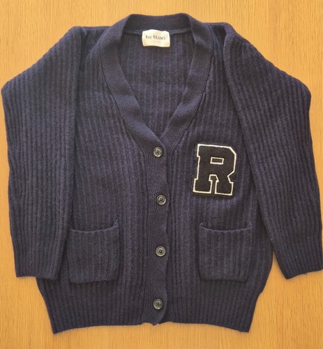 Ray beams navy ribbed knit - beams,