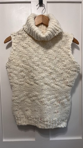 Ivory knit sleeveless - ivory,