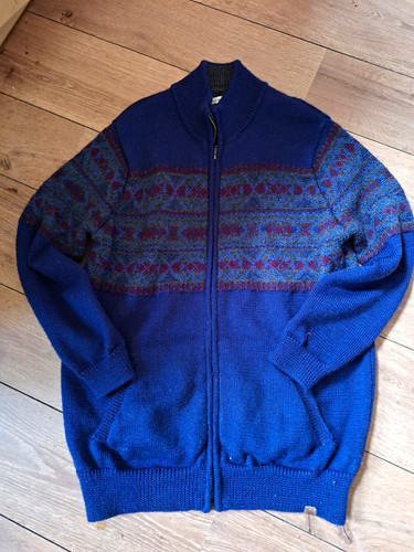Woolovers men blue fair isle - men's,