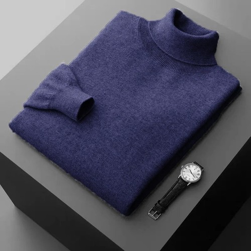 Men thick knitted - knitted, turtleneck