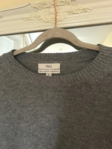 Lambswool grey crew neck - lambswool,