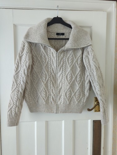 Wool mix women s zip - f, up