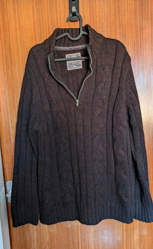 Brown chunky knit - chunky-knit, high