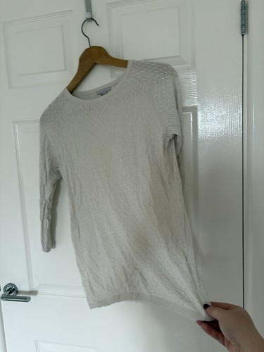 Cream textured wool blend - h&m,