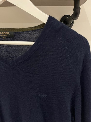 Jaeger 100 merino wool navy - wool,