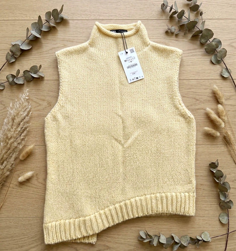 Zara beige sleeveless mock - zara,